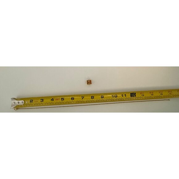 Hermès Cage d'H Ivory Gold Laquered Cube Pendant 16" Chain - Picture 4 of 8